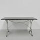 XL Garden table made in Paris, bistro table with granite top