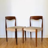 Pair of teak chairs