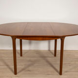 Round vintage extendable dining table from Mcintosh