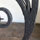 Ancienne Lampe Arts & Crafts cf. Tiffany Fer forgé et vitrail