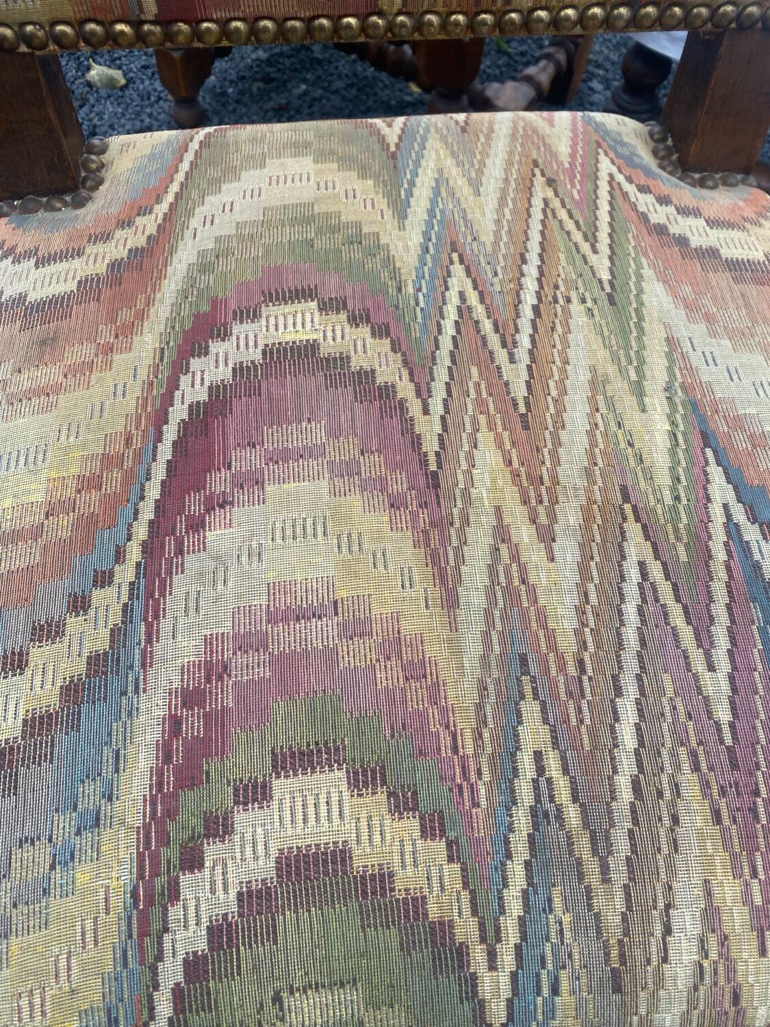 6 Louis XIII walnut chairs