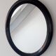 Vintage oval black mirror 60/70s