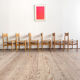 Ensemble de 6 chaises CH36 de Hans J. Wegner en chêne, corde danoise