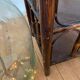 Wooden and rattan shelf