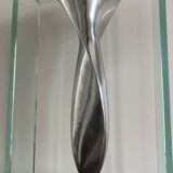 Designer aluminum soliflore vase