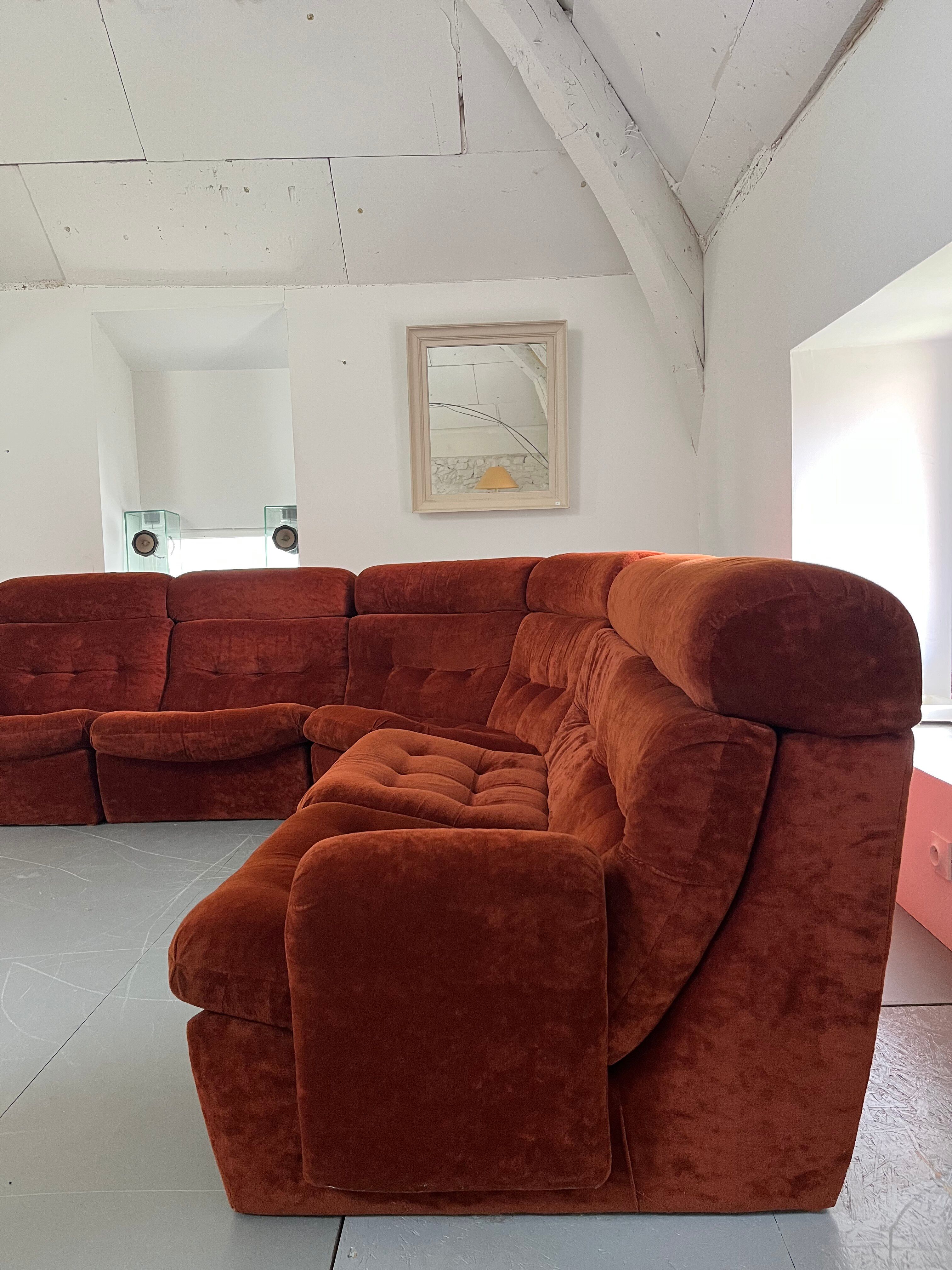 Modular corner sofa 1970s