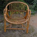 Rattan armchair