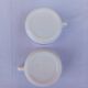 2 large 70s Arcopal cups - Lotus pattern
