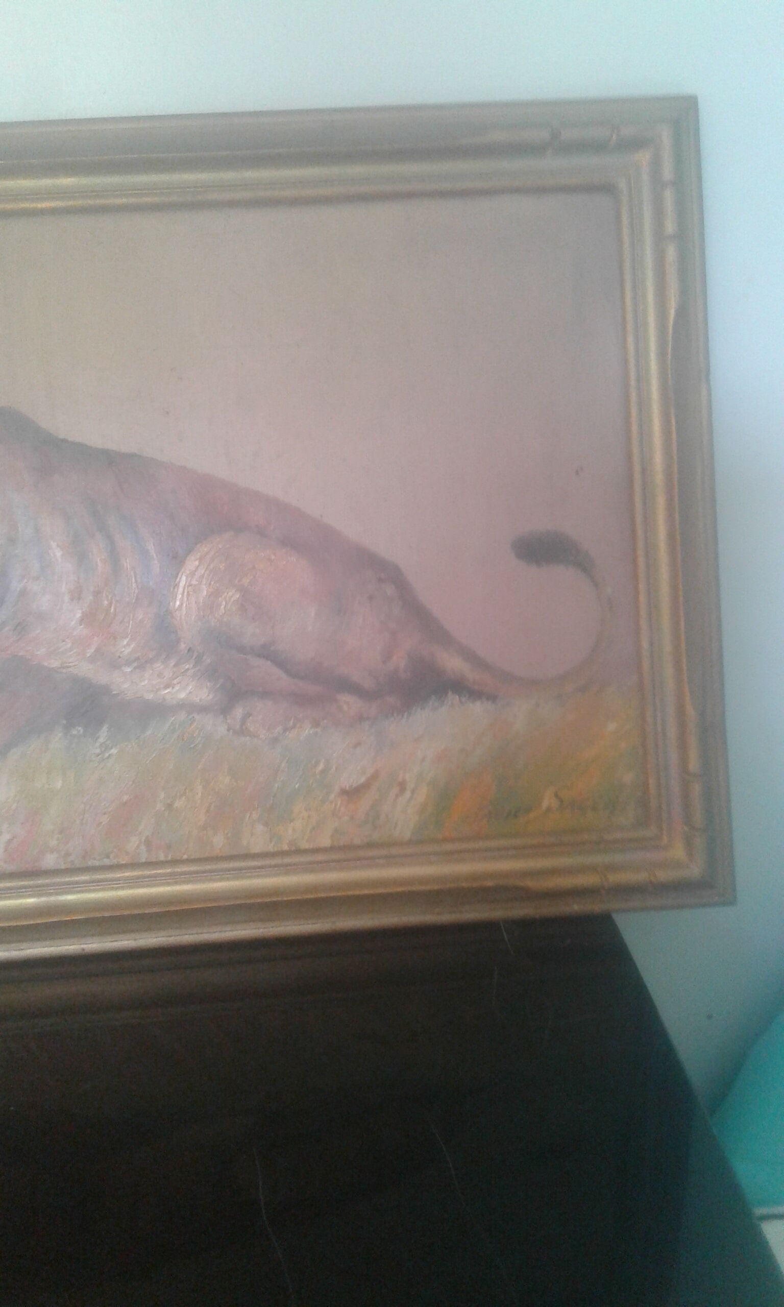 Lioness painting by Xavier Sager