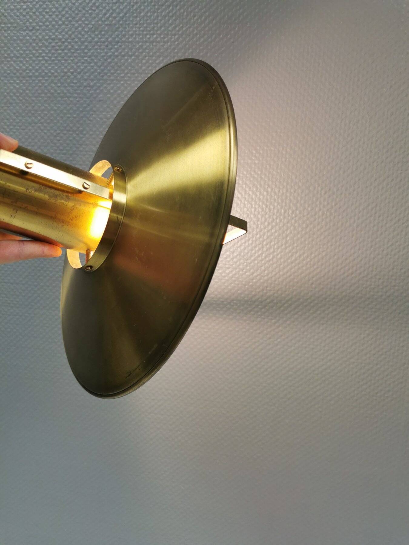 hanging lamp from Danish Vitrika (no label, but we know the lamp)