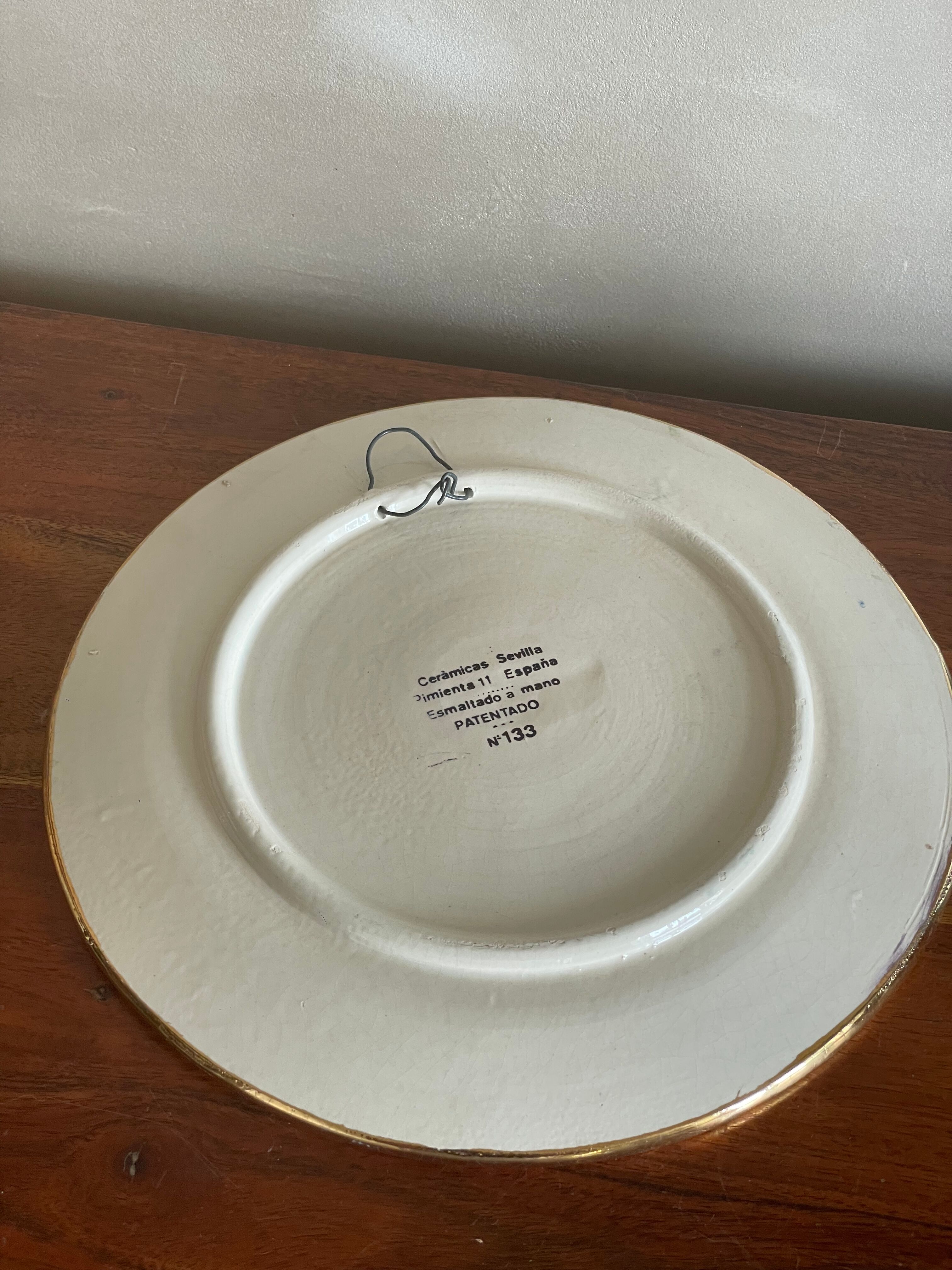 Ceramic plate Seville