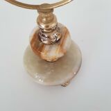 Mirror table vintage with foot psyche marble 26cm