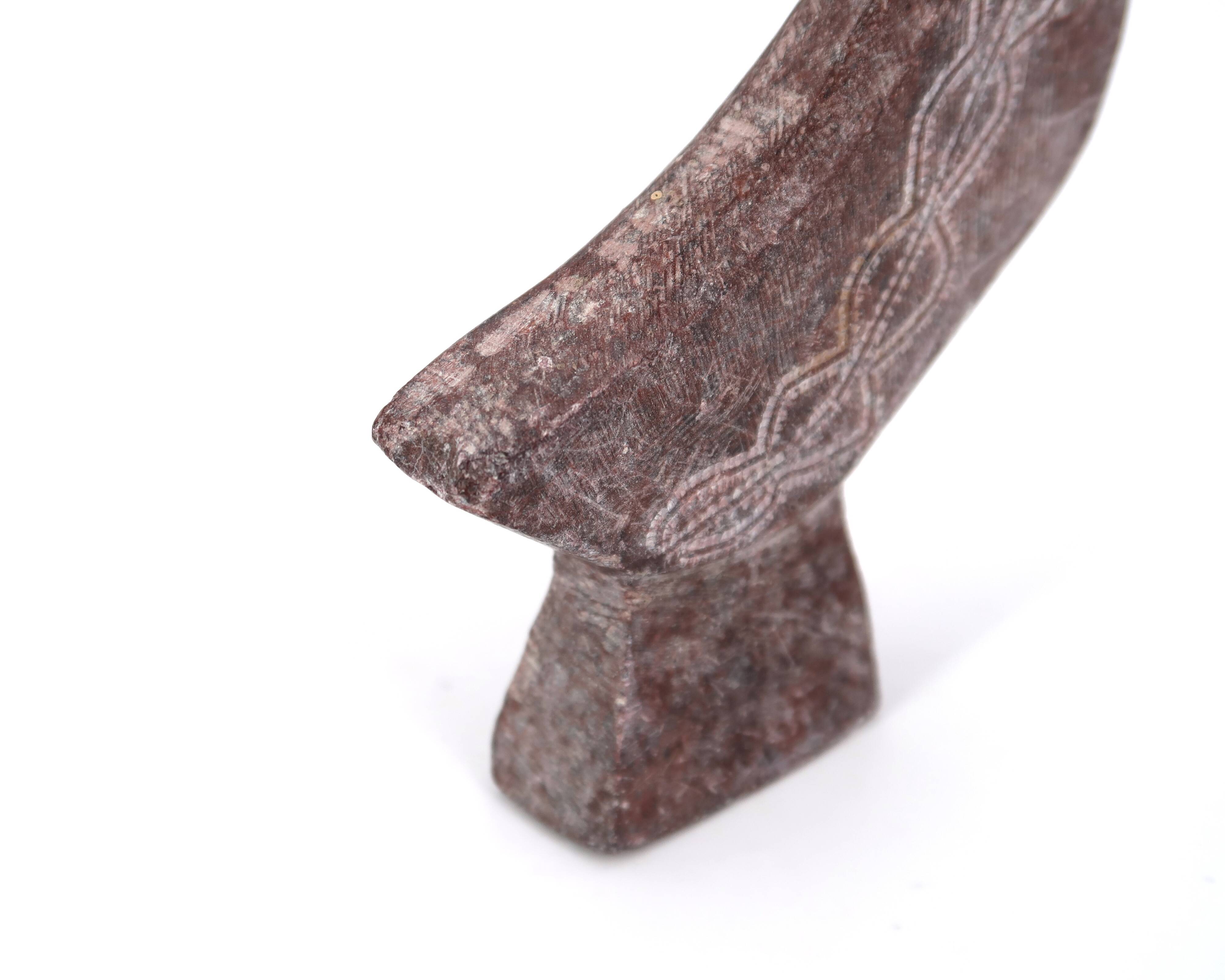 Moroccan stone bird paperweight, 1970s