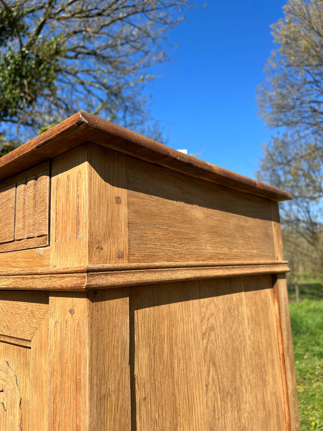 Art Deco light oak sideboard