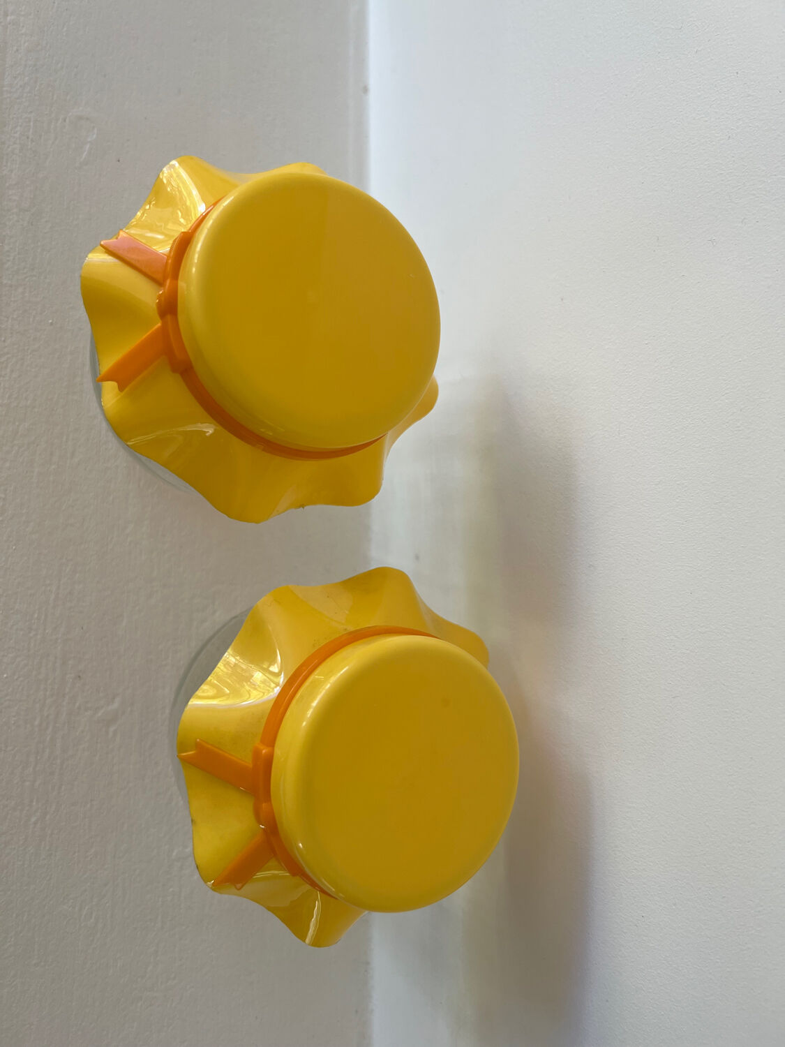 Vintage orange seventies jam jars