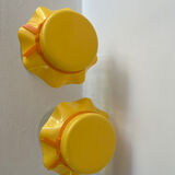 Vintage orange seventies jam jars