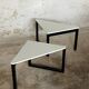 Paire de tables basses d’appoint, bouts de canapé