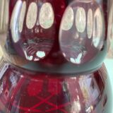 Bohemian crystal overlay vase