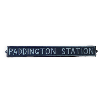 Plaque Station de Londres.