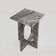 "Bond" side table in Picasso marble