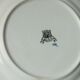 Flat plate in faience of gien the wagtail old signature