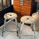 Pair of industrial stool
