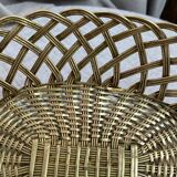 Brass woven basket