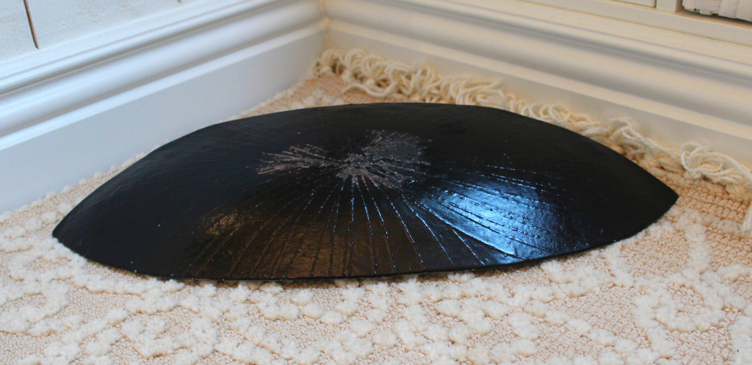 Large Glass Dish - Long. 46 cm! - Art Deco