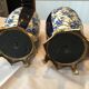 Pair of vases in 19th century fïence