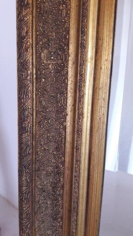 Antique giltwood mirror in the Napoleon III style