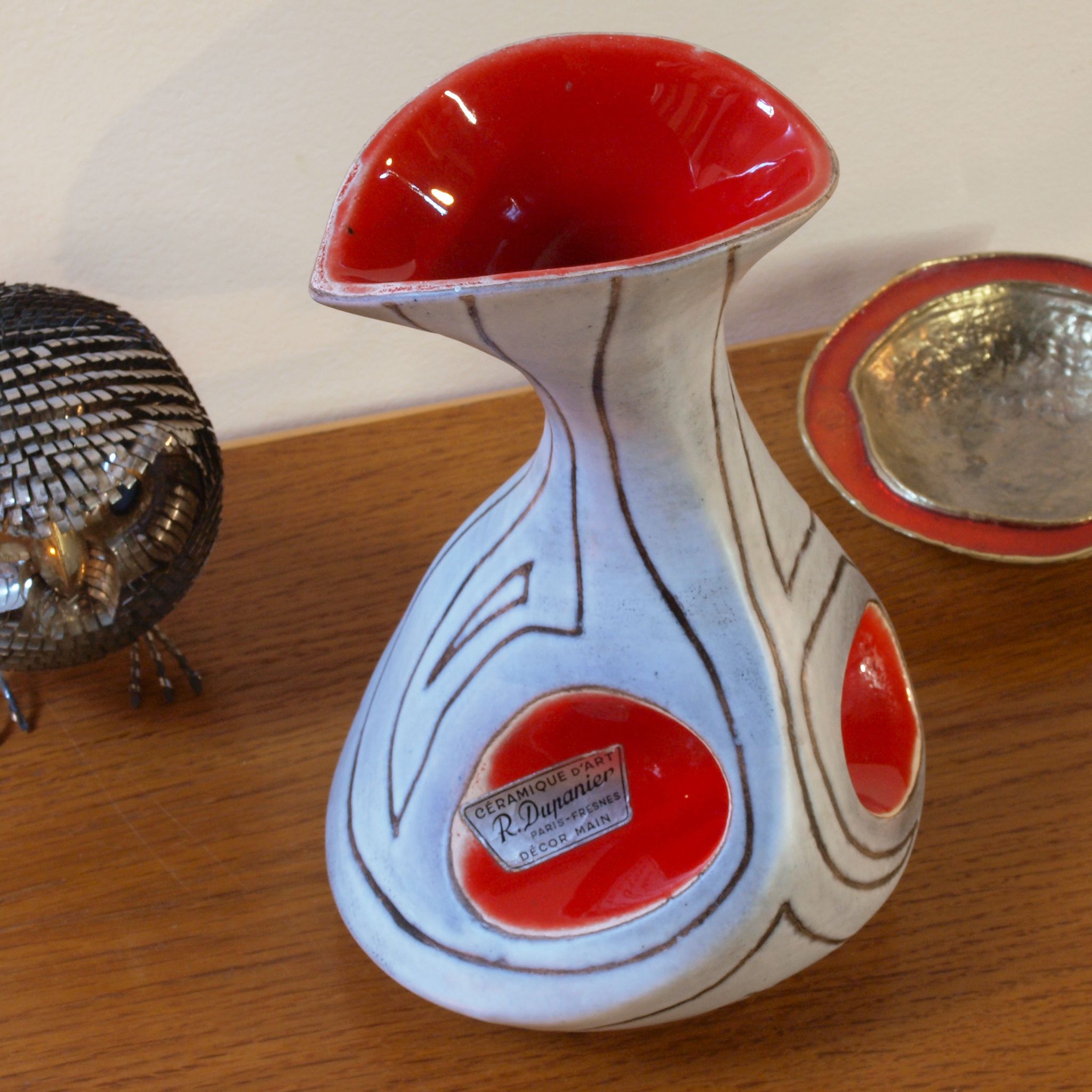 Vase by Robert Dupanier, Fresnes, 50s