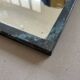 Antique patinated brass mirror 24x38cm