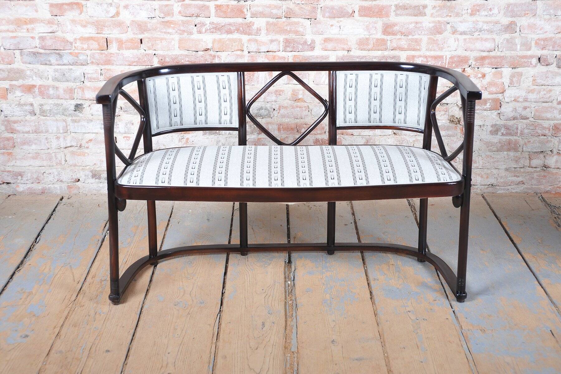 Art Nouveau Seating Set in Beech from J.F.M. Hoffmann, Austria, 1910s, Set of 3