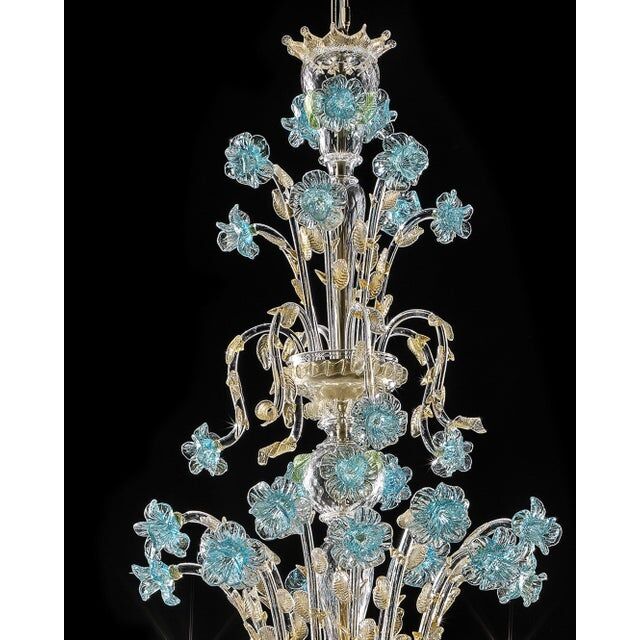 Early 21st century Murano glass chandelier