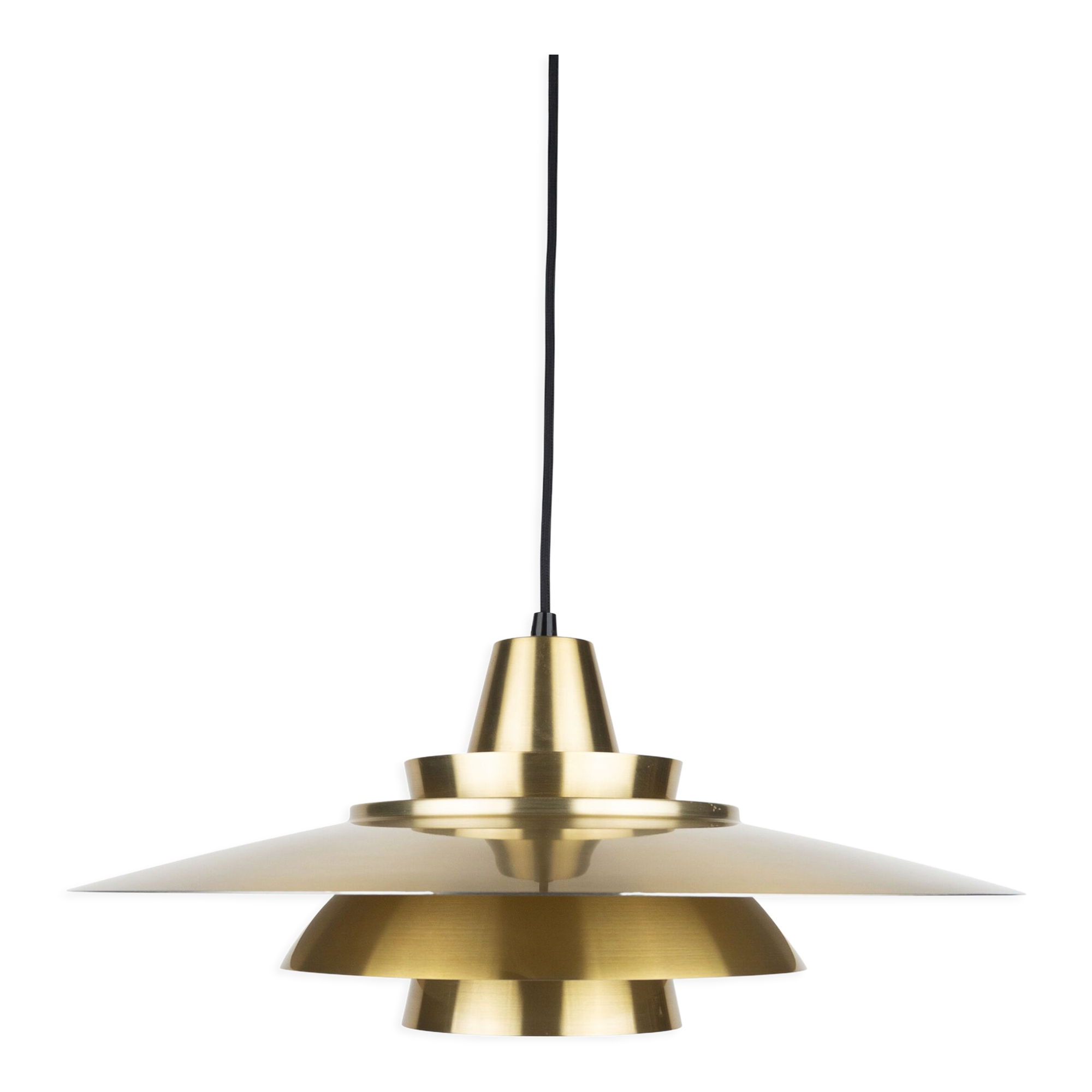 Danish vintage pendant light by David Mogensen, Superlight, 1970s