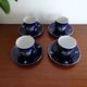 Coffee service Kg Lunéville 4 pers- Lys coat of arms Joan of Arc - Croix Lorraine