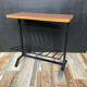 Vintage magazine holder with formica tablet