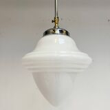 Opal Glass Art Deco ceiling lamp from the 1960s