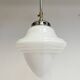 Opal Glass Art Deco ceiling lamp from the 1960s
