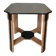 Esmée Art Deco side table, wood, black and grey