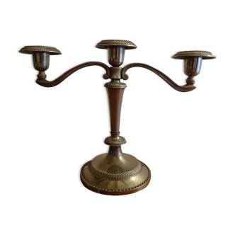Chandelier 3 lights silver metal