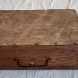 Old wooden suitcase