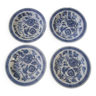 4 Assiettes creuses Ridgway Staffordshire Modèle Jacobean