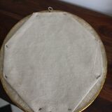Miroir oval en laiton