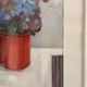 Still Life Painting Hydrangea Flowers Bouquet Pot 20th Century