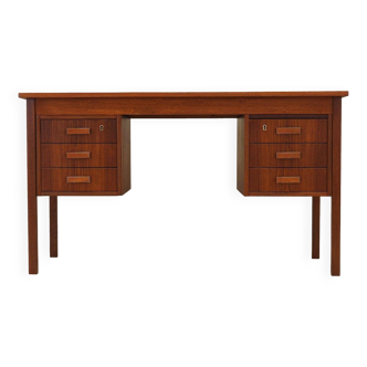 Teak desk, Danish design, 1970s, production: Denmark