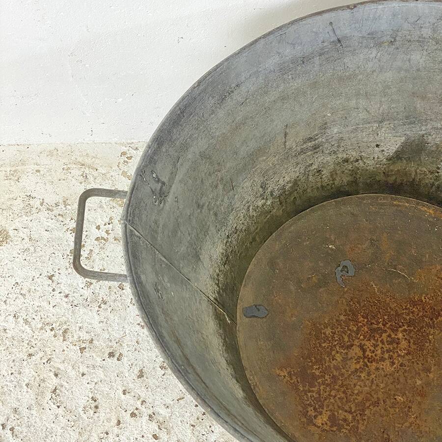 Bassine en zinc  vintage