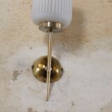 Wall lampc brass and opaline