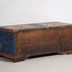 Antique blue folk art style chest (c.1920)