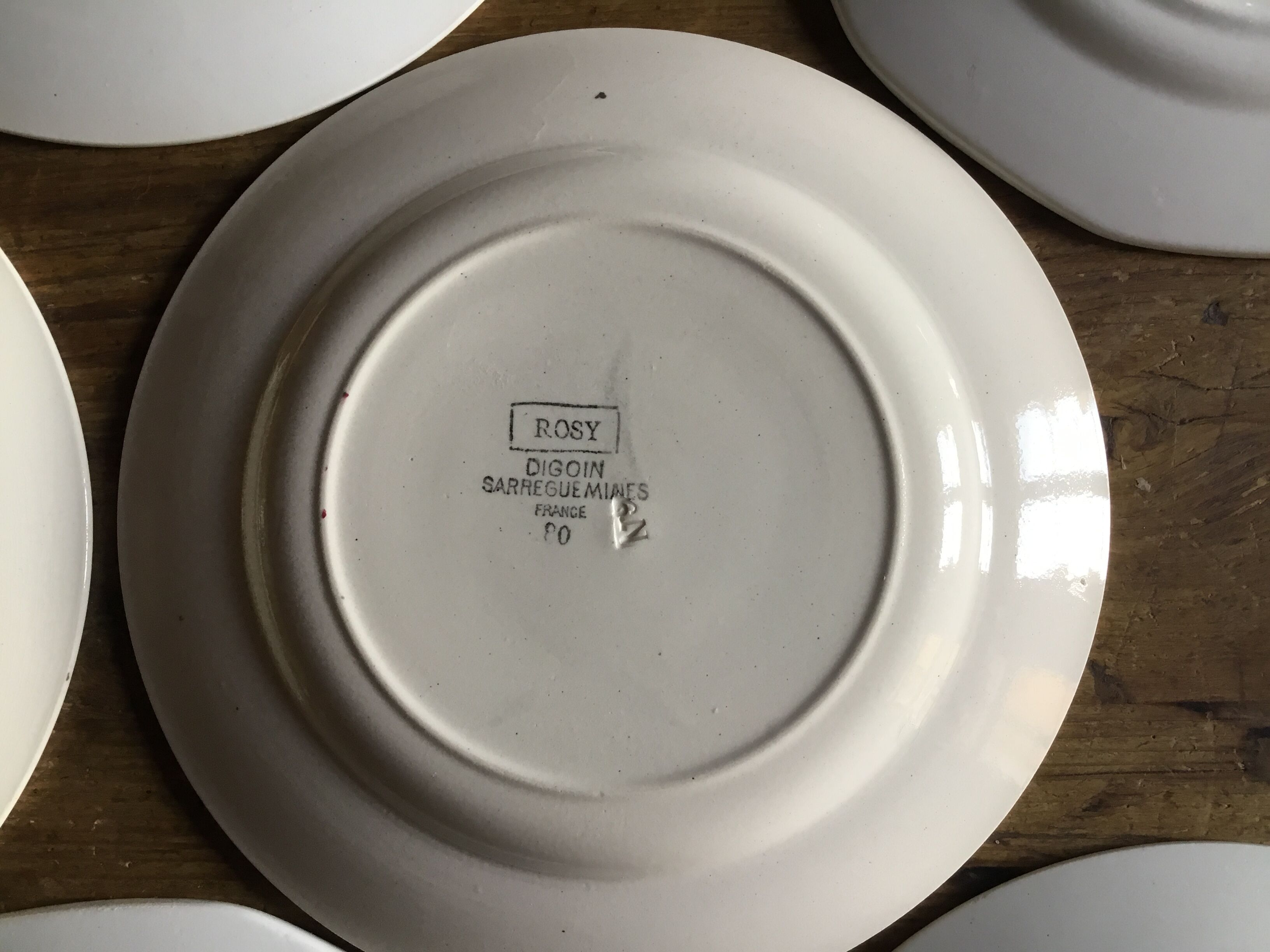 Digoin Sarreguemines dessert plates